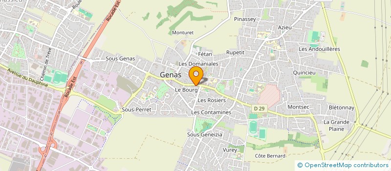 localisation de l'entreprise ODEXIM à GENAS