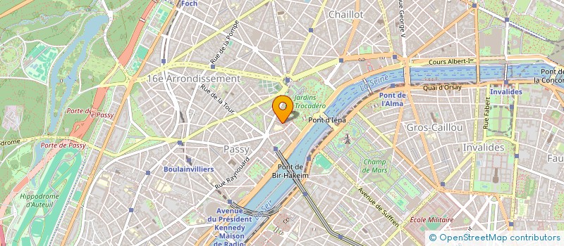 localisation de l'entreprise ODF  PARIS