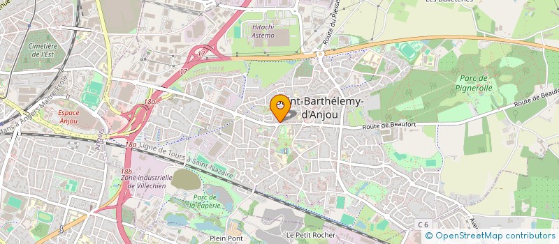 localisation de l'entreprise ODF FRANCE ANGERS à SAINT-BARTHELEMY-D'ANJOU