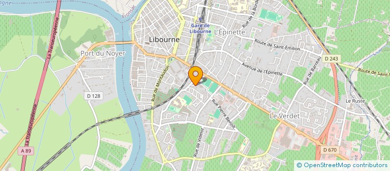 localisation de l'entreprise ODF SL à LIBOURNE