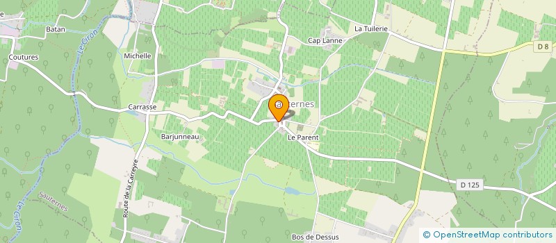 localisation de l'entreprise ODG AOC SAUTERNES ET BARSAC à SAUTERNES