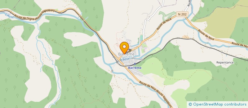 localisation de l'entreprise ODG5  BARREME