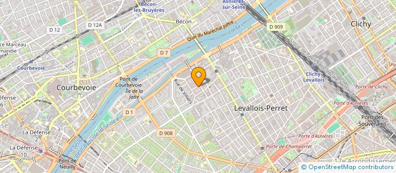 localisation de l'entreprise ODH SOLUTIONS à LEVALLOIS-PERRET