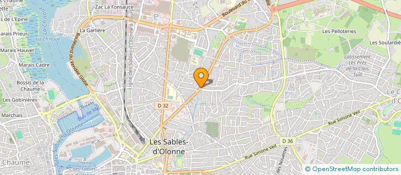 localisation de l'entreprise ODI 85 à LES SABLES D'OLONNE