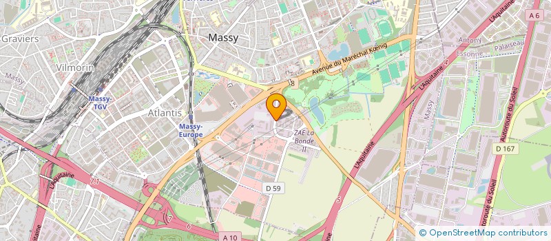 localisation de l'entreprise ODI-C FINANCE  MASSY