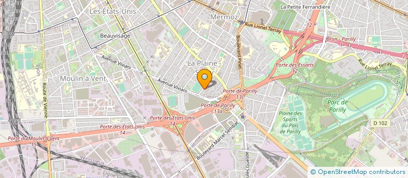 localisation de l'entreprise ODIAM  LYON