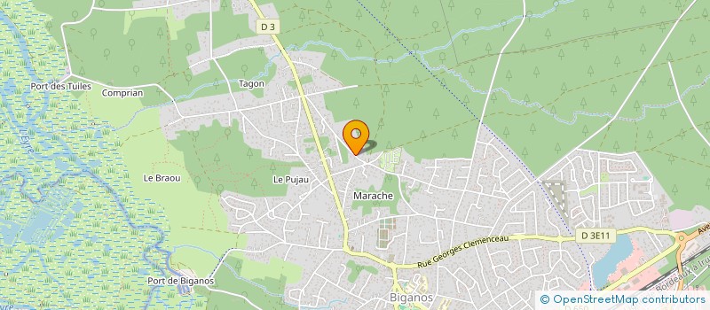 localisation de l'entreprise ODIAPO  BIGANOS