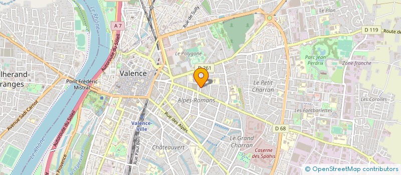 localisation de l'entreprise ODIAS à VALENCE