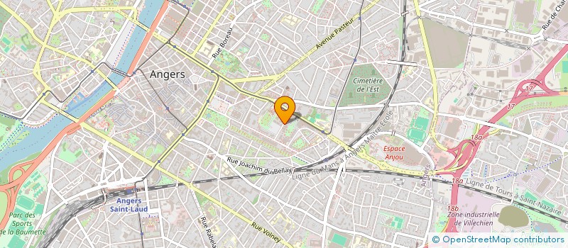 localisation de l'entreprise ODIBER à ANGERS