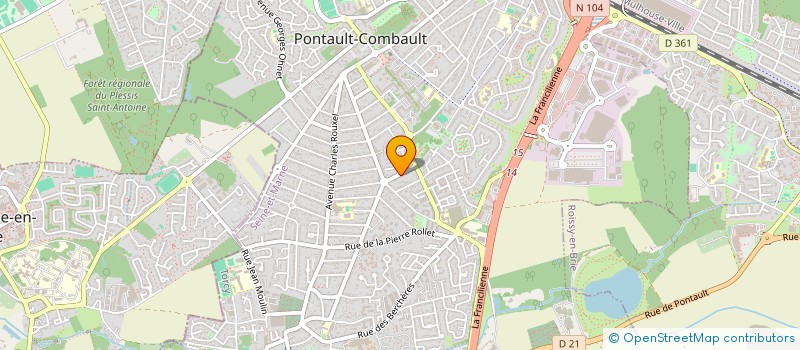 localisation de l'entreprise ODIC à PONTAULT-COMBAULT