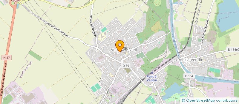 localisation de l'entreprise ODICE TRANSPORTS à PONT-A-VENDIN
