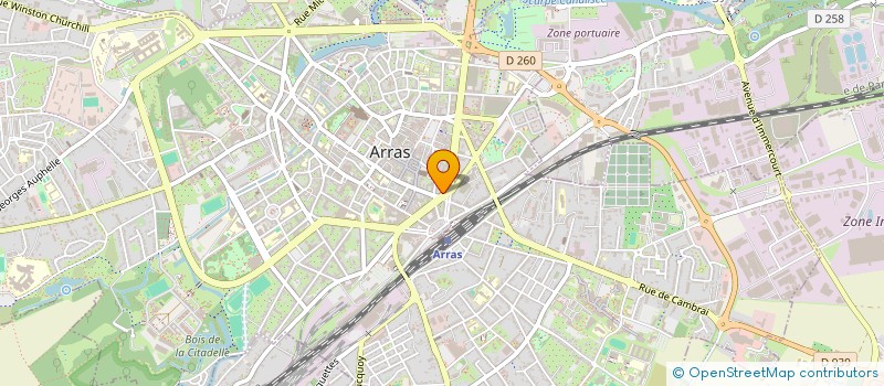 localisation de l'entreprise ODICEE RECRUTEMENT à ARRAS