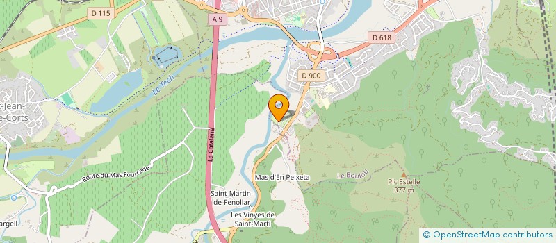 localisation de l'entreprise ODIELEC SA à LE BOULOU
