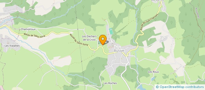 localisation de l'entreprise ODIEUSE MARIE  BUSSET