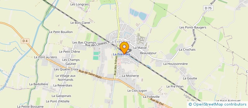 localisation de l'entreprise ODIF SERVICES  LA FRESNAIS