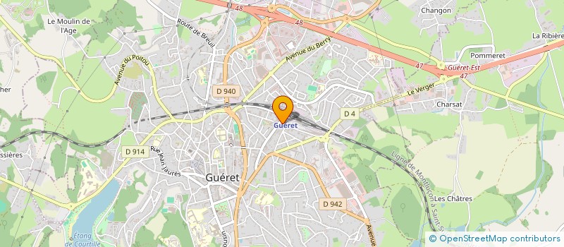 localisation de l'entreprise ODIFAB à GUERET