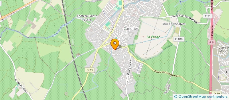 localisation de l'entreprise ODIFLO à CANOHES