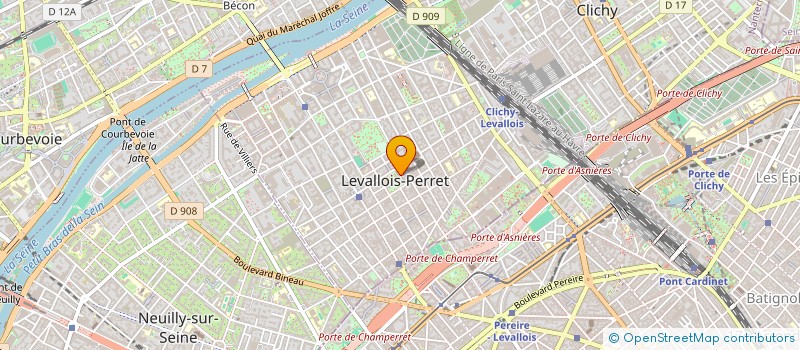 localisation de l'entreprise ODIFRANC à LEVALLOIS-PERRET