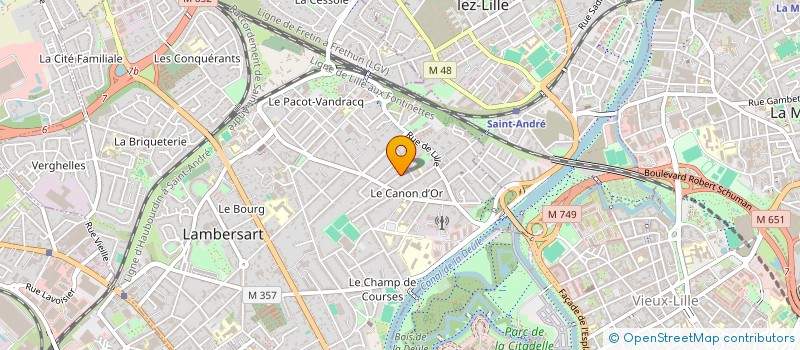 localisation de l'entreprise ODIL à LAMBERSART