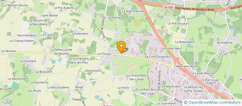 localisation de l'entreprise ODIL à COUERON