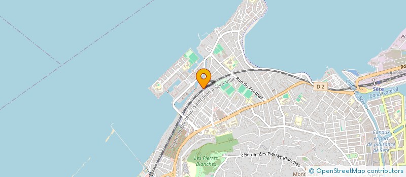 localisation de l'entreprise ODILE 34  SETE