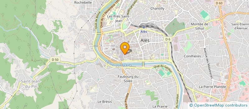 localisation de l'entreprise ODILE B à ALES