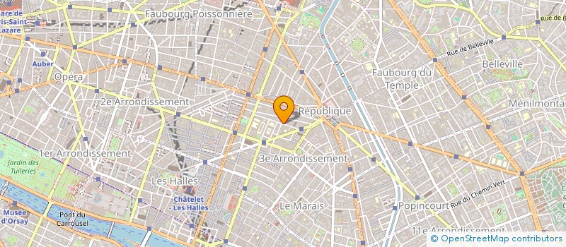 localisation de l'entreprise ODILE COMMUNICATIONS  PARIS