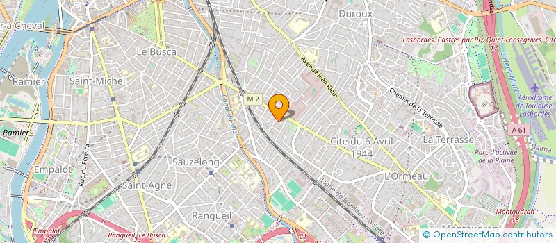 localisation de l'entreprise ODILE DERAY  TOULOUSE