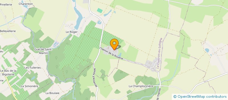 localisation de l'entreprise ODILE ET JOSE MARTEAU PAR ABREVIATION GFA OJM  LE CONTROIS-EN-SOLOGNE