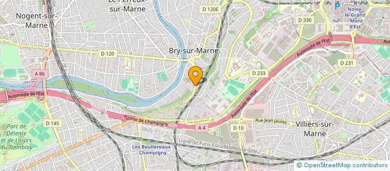 localisation de l'entreprise ODILE ET PHILIPPE  BRY-SUR-MARNE