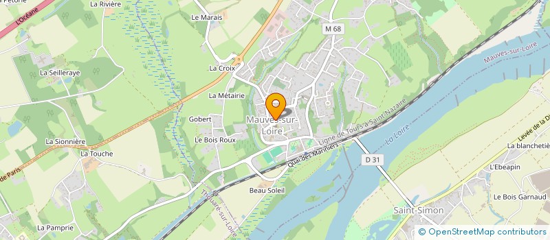 localisation de l'entreprise ODILE PAGEAU à MAUVES-SUR-LOIRE
