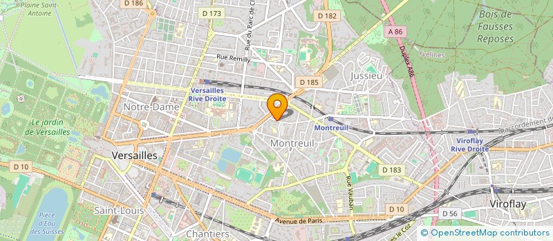 localisation de l'entreprise ODILEXPERTISES à VERSAILLES