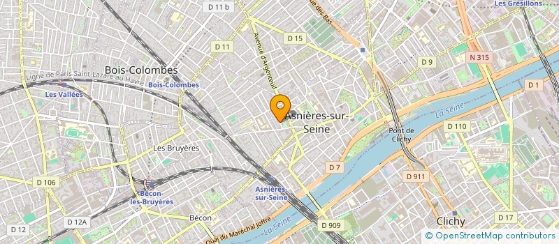 localisation de l'entreprise ODILMO à ASNIERES-SUR-SEINE