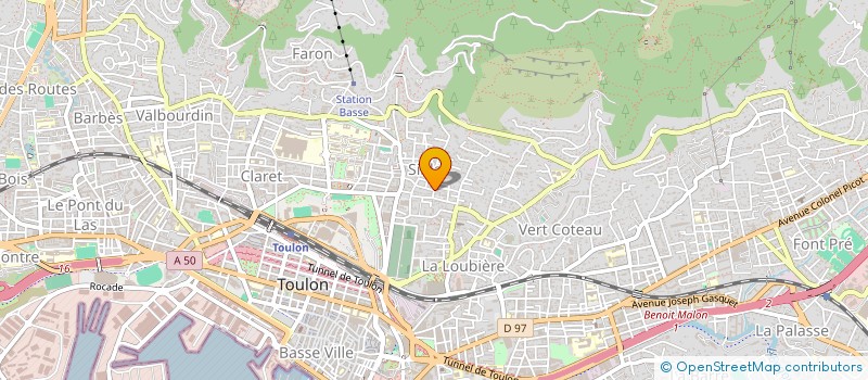 localisation de l'entreprise ODIMARC  TOULON