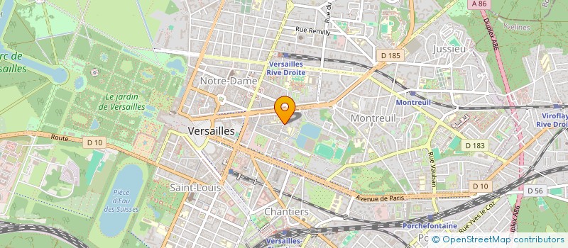 localisation de l'entreprise ODIN  VERSAILLES