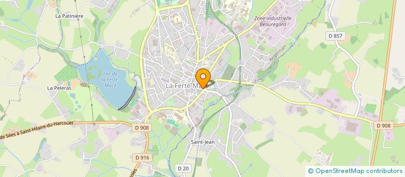 localisation de l'entreprise ODIN à LA FERTE MACE