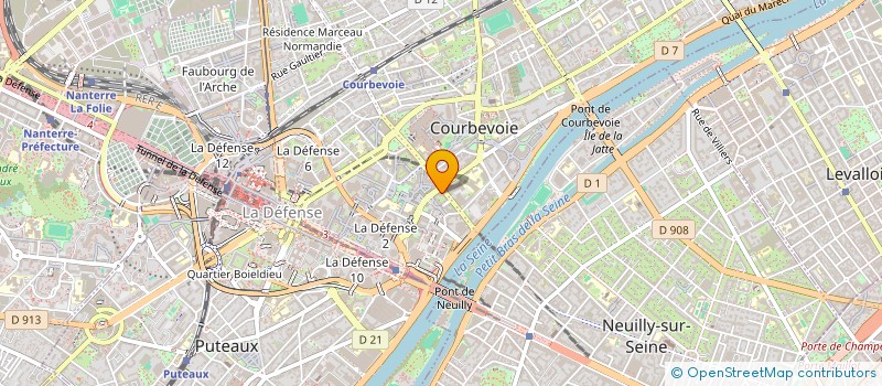 localisation de l'entreprise ODIN BIDCO SAS à COURBEVOIE