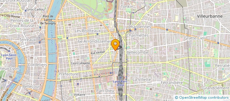 localisation de l'entreprise ODIN DE VAUBAN  LYON