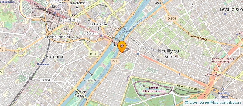 localisation de l'entreprise ODIN PARTENER à NEUILLY-SUR-SEINE