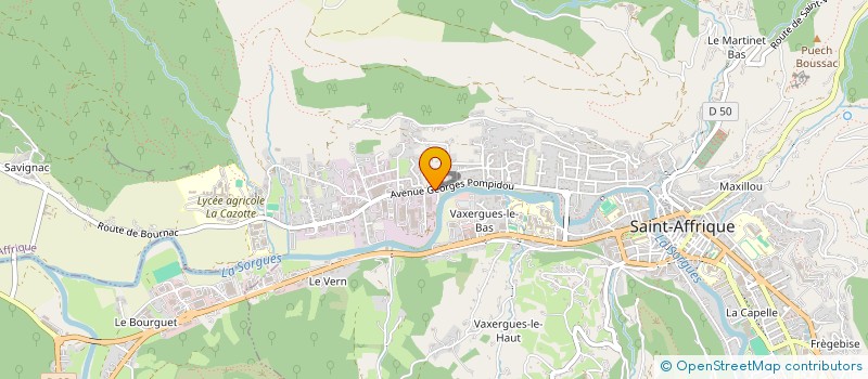 localisation de l'entreprise ODINA  SAINT-AFFRIQUE