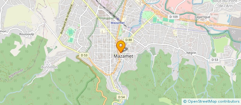 localisation de l'entreprise ODINA DISTRI à MAZAMET