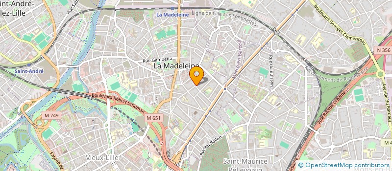 localisation de l'entreprise ODINATH à LA MADELEINE