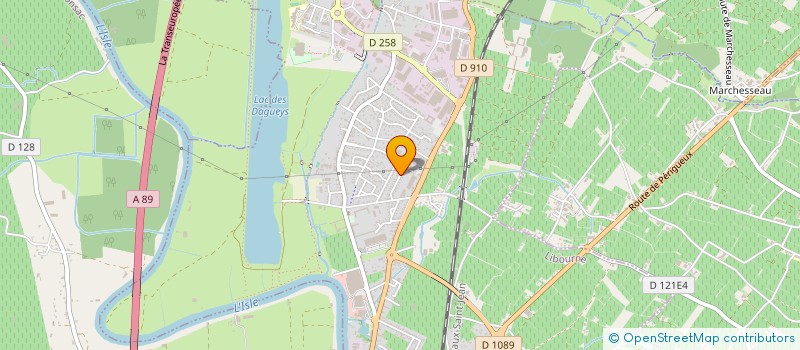 localisation de l'entreprise ODINES  SAINT-GENES-DE-CASTILLON