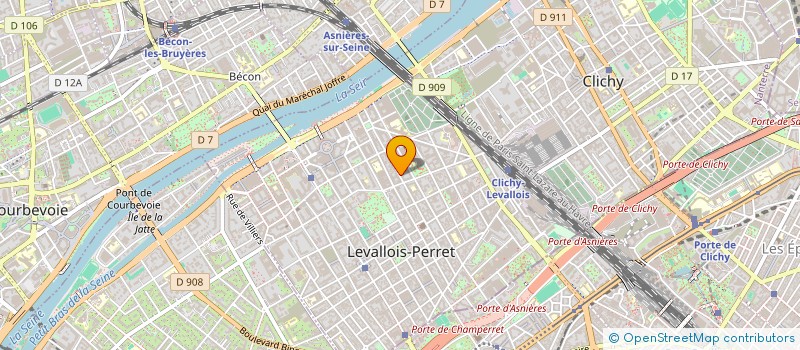 localisation de l'entreprise ODINVEST à LEVALLOIS-PERRET