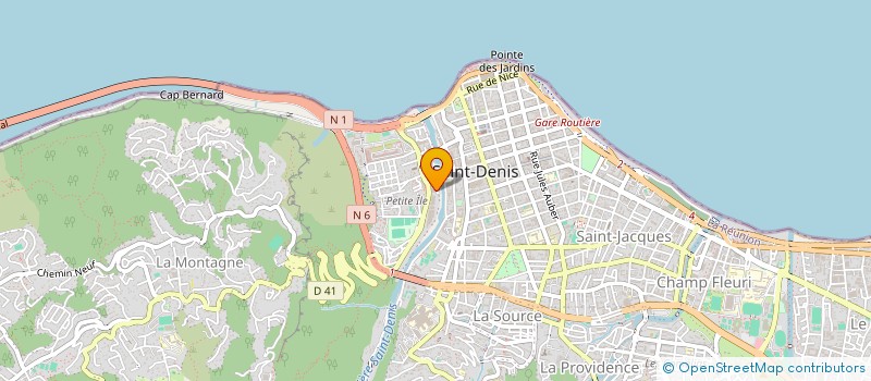 localisation de l'entreprise ODINVEST MAYOTTE à SAINT-DENIS
