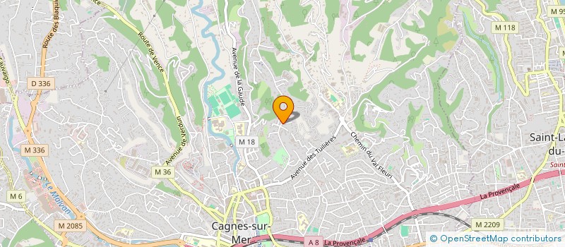 localisation de l'entreprise ODIOSCENIC à CAGNES-SUR-MER