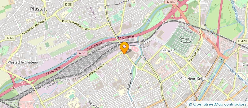 localisation de l'entreprise ODIPARE à MULHOUSE
