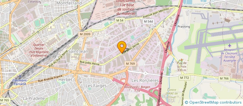 localisation de l'entreprise ODIS AUTO  CLERMONT-FERRAND