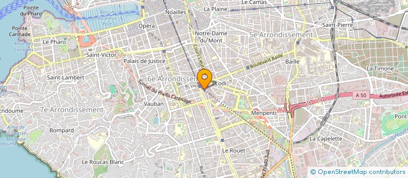 localisation de l'entreprise ODIS-C - ORGANISME POUR LE DEVELOPPEMENT DES INTERVENTIONS SYSTEMIQUES ET CONTEXTUELLES à MARSEILLE