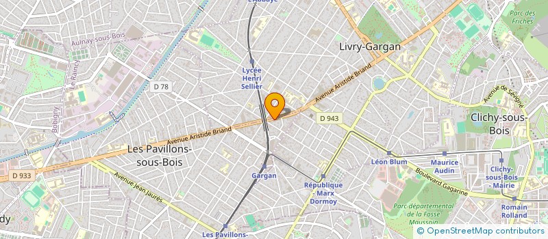 localisation de l'entreprise ODIS II  LES PAVILLONS-SOUS-BOIS